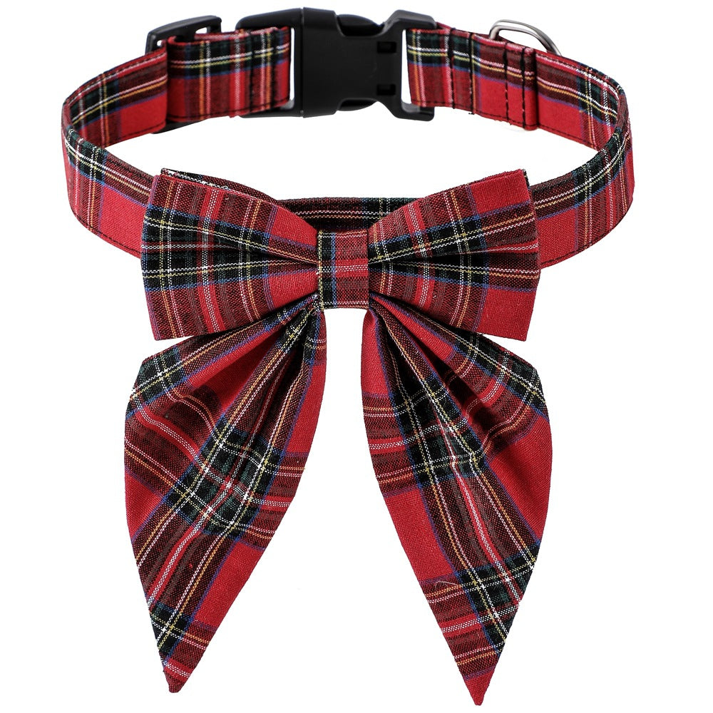 🎄🐾 Santa Paws Christmas Dog Collar with Bow Tie – Adorable Festive Holiday Pet Accessory 🎅❤️