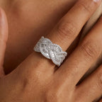 Alloy Zircon Geometric Ring featuring sparkling zircon accents, available in six unique fashion jewelry styles at Palm Picks & Co.