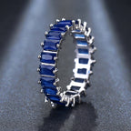 Color Pop Crystal Eternity Ring – Sparkling Multicolor Statement Band