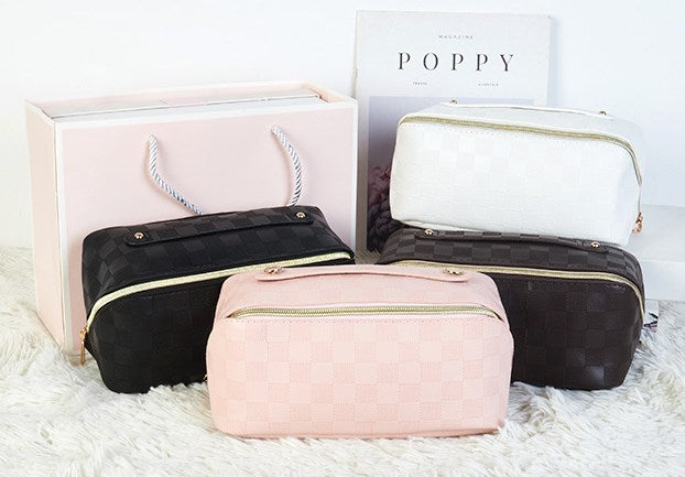 Luxe Large-Capacity Makeup & Toiletry Travel Bag Chic Beauty Organizer