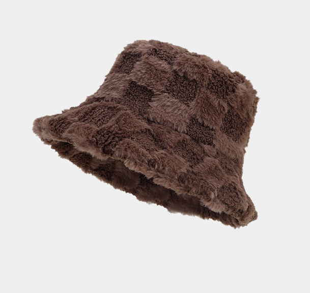 Cozy Chic Faux Lambswool Fisherman Bucket Hat – Trendy Soft & Warm Fall/Winter Fashion Accessory