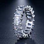 Color Pop Crystal Eternity Ring – Sparkling Multicolor Statement Band