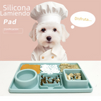🐾 Lick & Chill™ 3-in-1 Silicone Slow Feeder & Licking Mat with Suction Cups 🐾