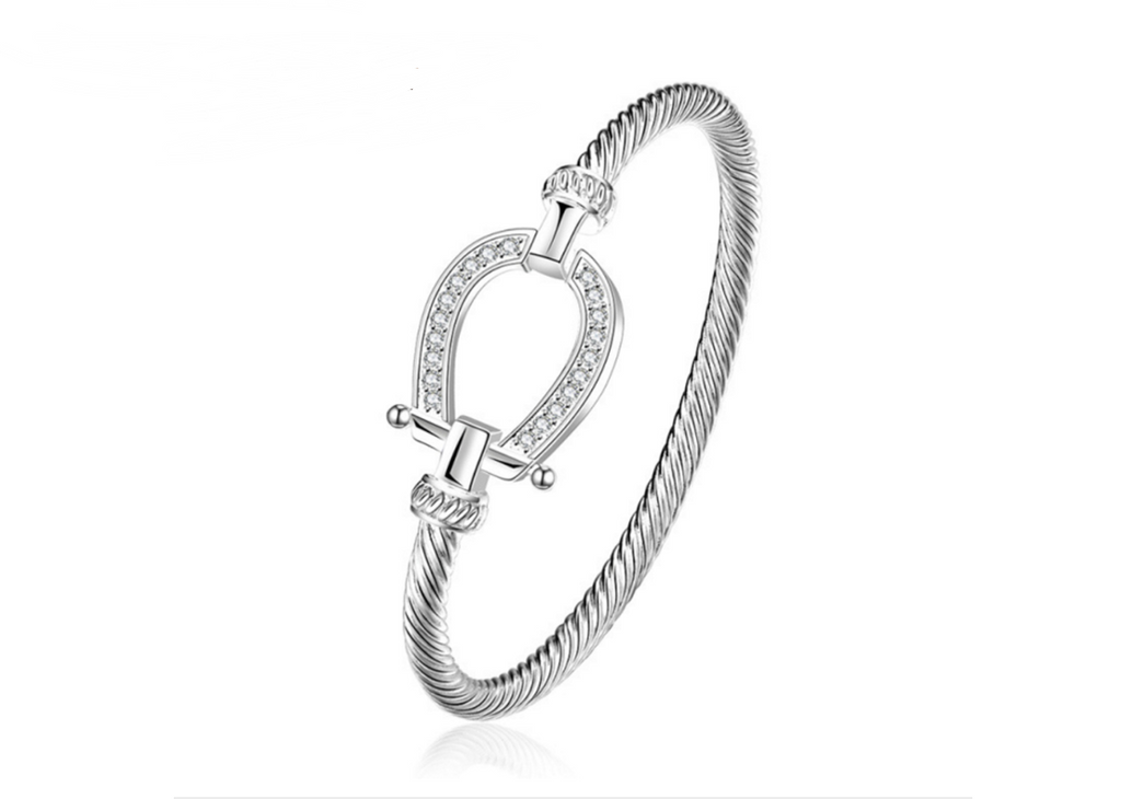 Luxe Crystal Sparkle Bracelet | Dazzling Diamond-Accented Jewelry for Women