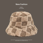 Cozy Chic Faux Lambswool Fisherman Bucket Hat – Trendy Soft & Warm Fall/Winter Fashion Accessory