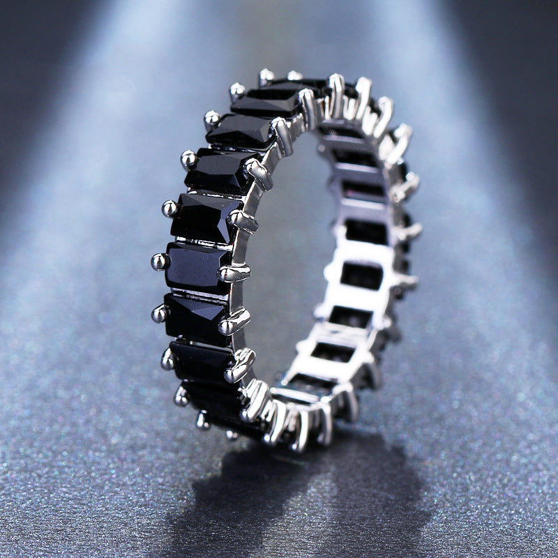 Color Pop Crystal Eternity Ring – Sparkling Multicolor Statement Band