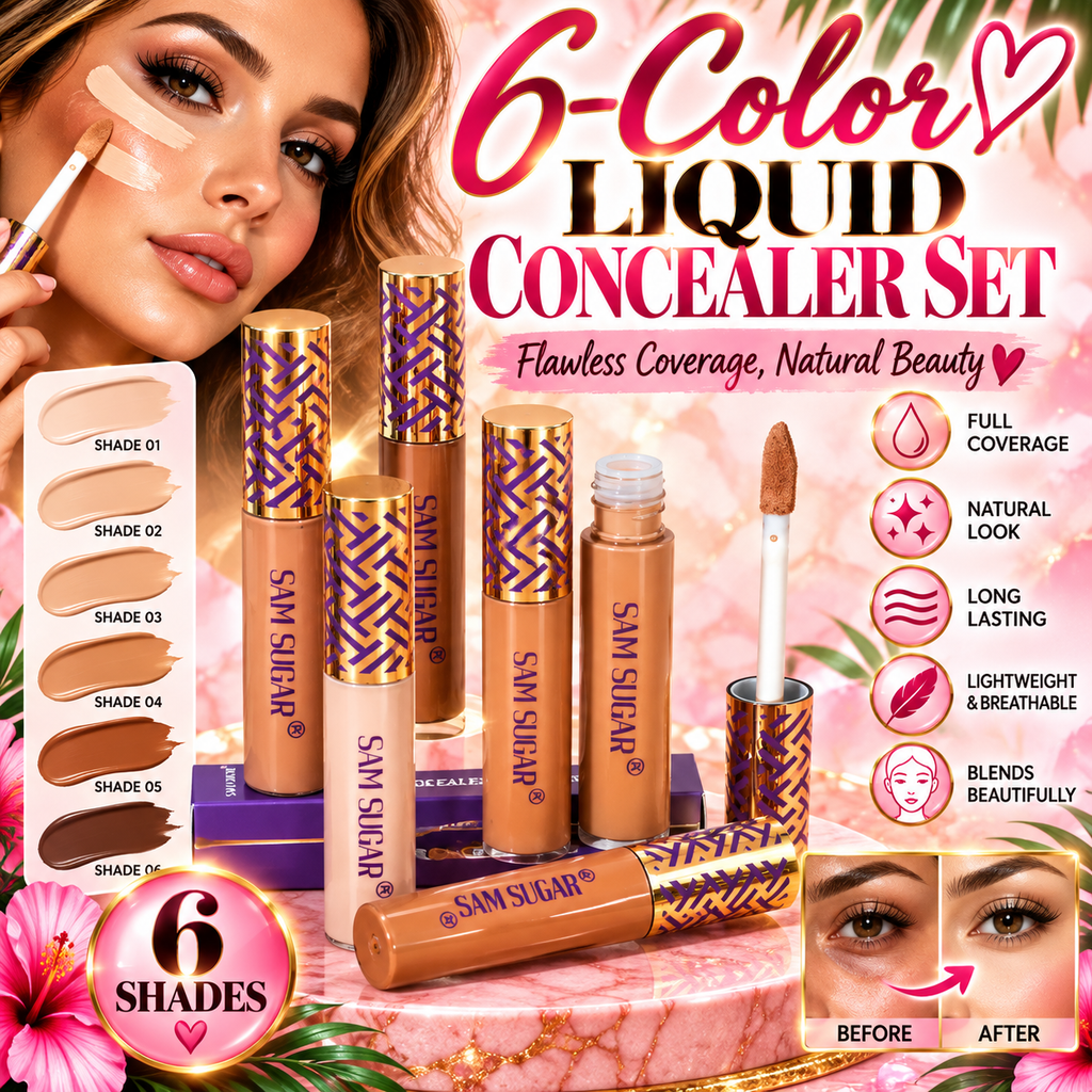 6-Color Liquid Concealer Set Your Secret to a Flawless Finish