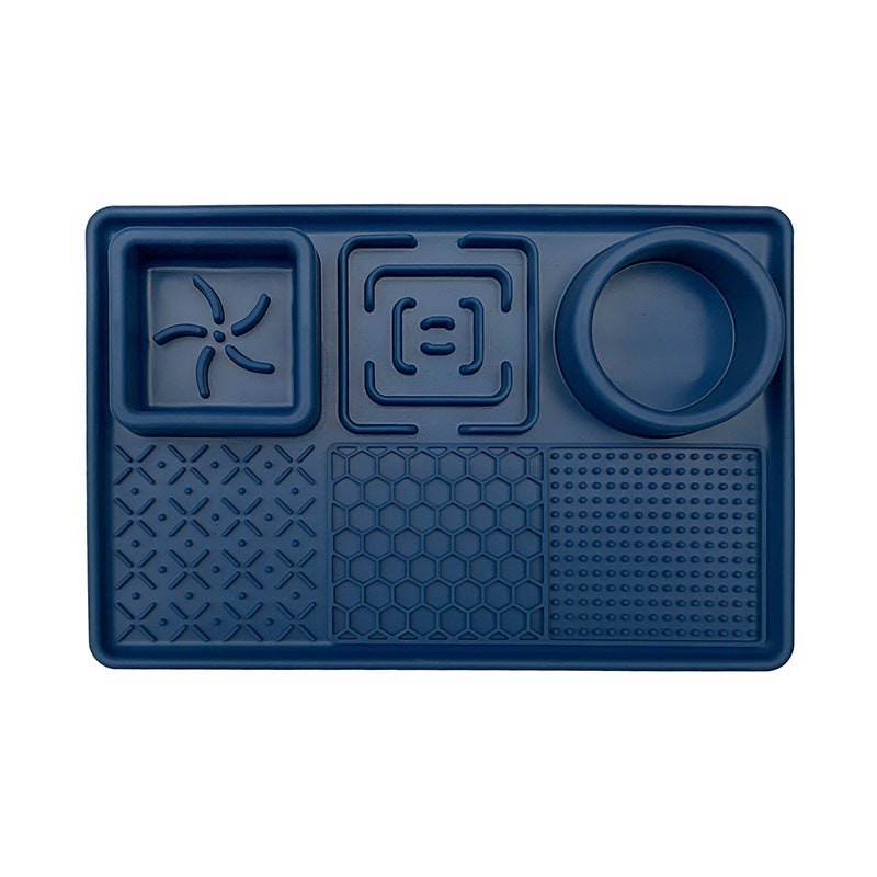🐾 Lick & Chill™ 3-in-1 Silicone Slow Feeder & Licking Mat with Suction Cups 🐾