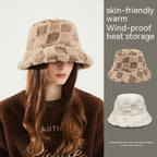 Cozy Chic Faux Lambswool Fisherman Bucket Hat – Trendy Soft & Warm Fall/Winter Fashion Accessory