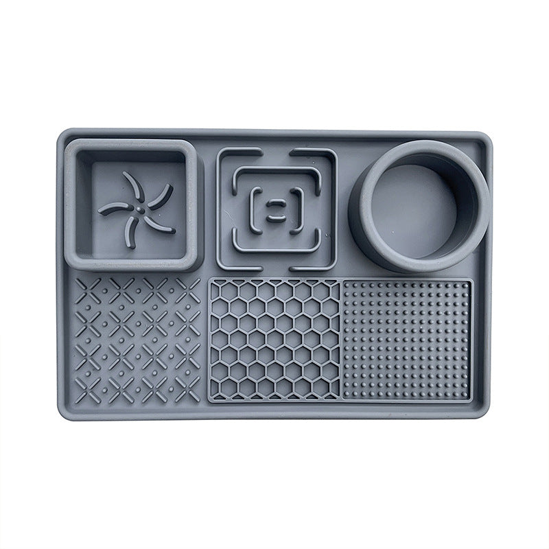 🐾 Lick & Chill™ 3-in-1 Silicone Slow Feeder & Licking Mat with Suction Cups 🐾
