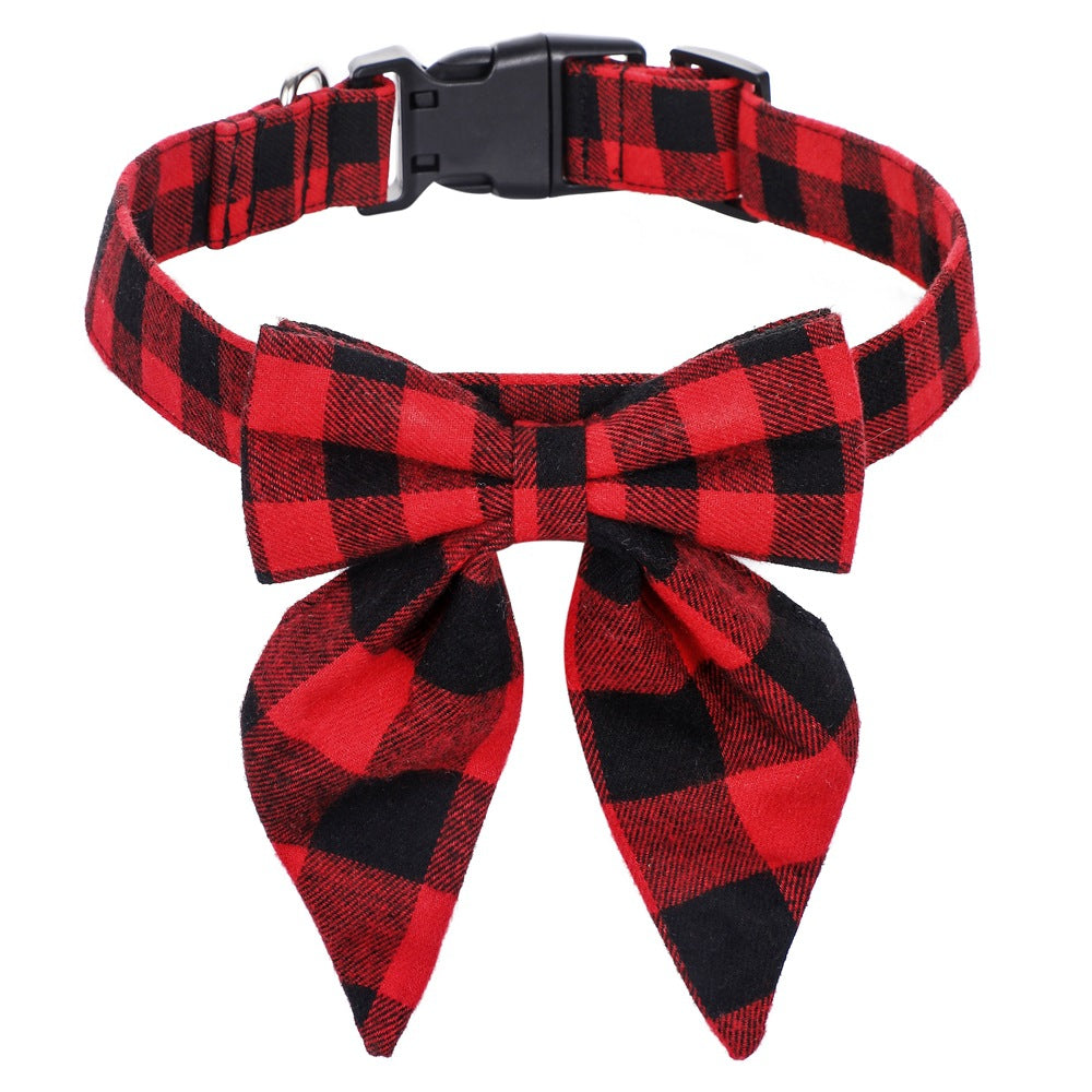 🎄🐾 Santa Paws Christmas Dog Collar with Bow Tie – Adorable Festive Holiday Pet Accessory 🎅❤️