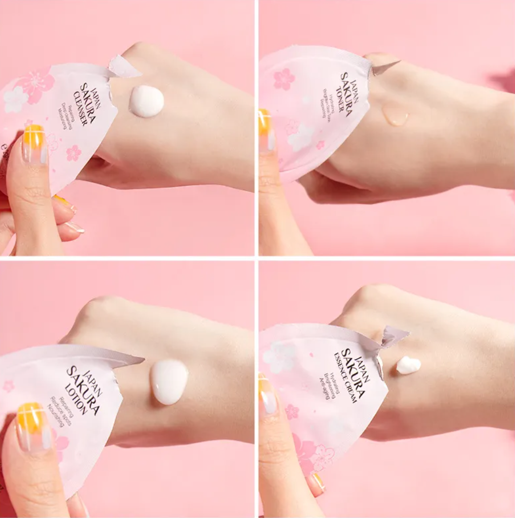 Sakura Glow 4-Step Japan Skincare Set