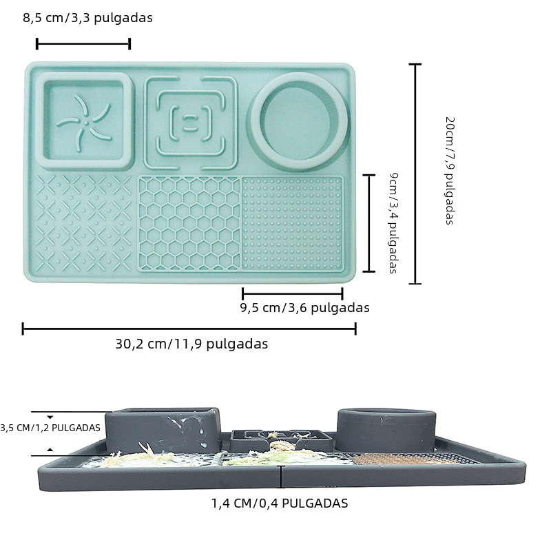 🐾 Lick & Chill™ 3-in-1 Silicone Slow Feeder & Licking Mat with Suction Cups 🐾