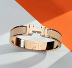 Luxury H-Inspired Titanium Steel Bracelet for Women Elegant Designer-Style Bangle