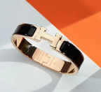 Luxury H-Inspired Titanium Steel Bracelet for Women Elegant Designer-Style Bangle