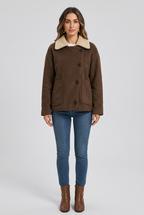 Sherpa Lined Button Down Outerwear