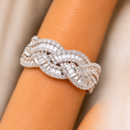 Alloy Zircon Geometric Ring – 6 Styles