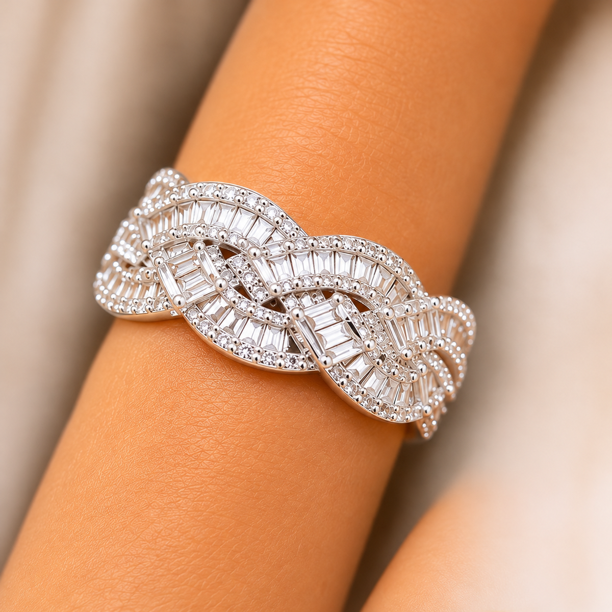Alloy Zircon Geometric Ring – 6 Styles