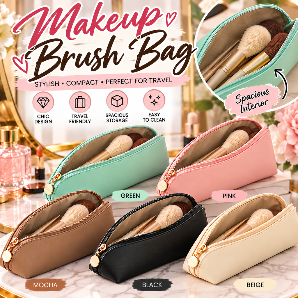 Makeup Brush & Beauty Bag