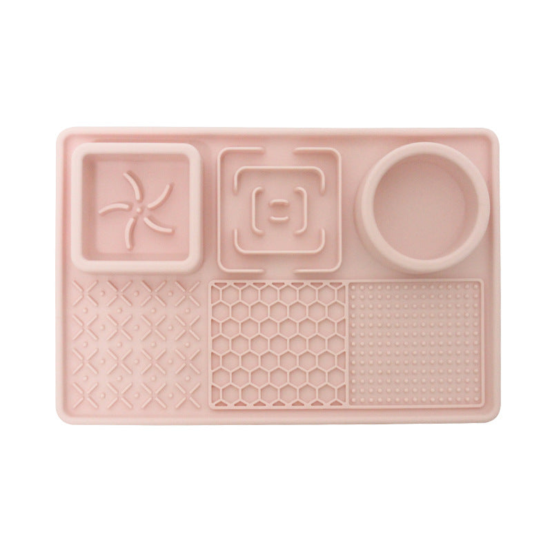 🐾 Lick & Chill™ 3-in-1 Silicone Slow Feeder & Licking Mat with Suction Cups 🐾