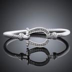 Luxe Crystal Sparkle Bracelet | Dazzling Diamond-Accented Jewelry for Women