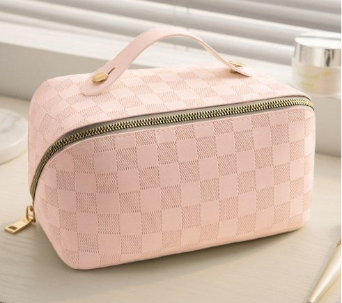 Luxe Large-Capacity Makeup & Toiletry Travel Bag Chic Beauty Organizer
