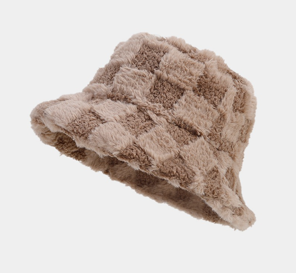 Cozy Chic Faux Lambswool Fisherman Bucket Hat – Trendy Soft & Warm Fall/Winter Fashion Accessory