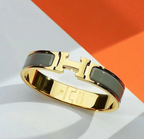 Luxury H-Inspired Titanium Steel Bracelet for Women Elegant Designer-Style Bangle