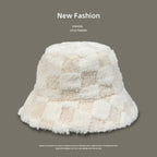 Cozy Chic Faux Lambswool Fisherman Bucket Hat – Trendy Soft & Warm Fall/Winter Fashion Accessory