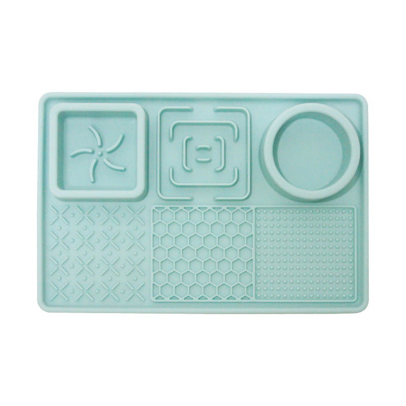 🐾 Lick & Chill™ 3-in-1 Silicone Slow Feeder & Licking Mat with Suction Cups 🐾